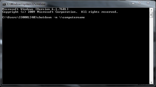 วิธีปิดคอมพิวเตอร์จากระยะไกลโดยใช้ CMD ใน Windows 7