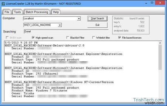 11 โปรแกรมค้นหารหัสผลิตภัณฑ์ที่ดีที่สุดสำหรับ Windows 7, 8 และ 10