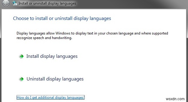 วิธีเปลี่ยนภาษาที่แสดงใน Windows 7