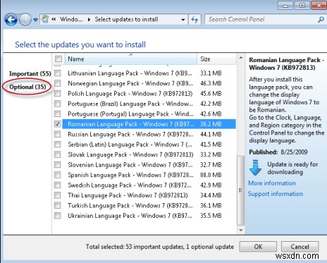 วิธีเปลี่ยนภาษาที่แสดงใน Windows 7