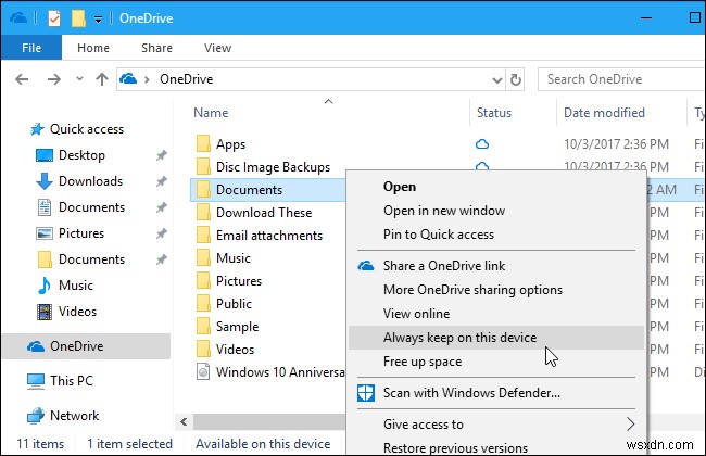 วิธีใช้ฟีเจอร์ไฟล์ตามความต้องการใหม่ของ OneDrive ใน Windows 10