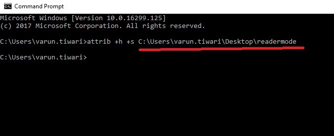 วิธีซ่อนไฟล์และโฟลเดอร์อย่างปลอดภัยใน Windows 10 ด้วย Command Prompt