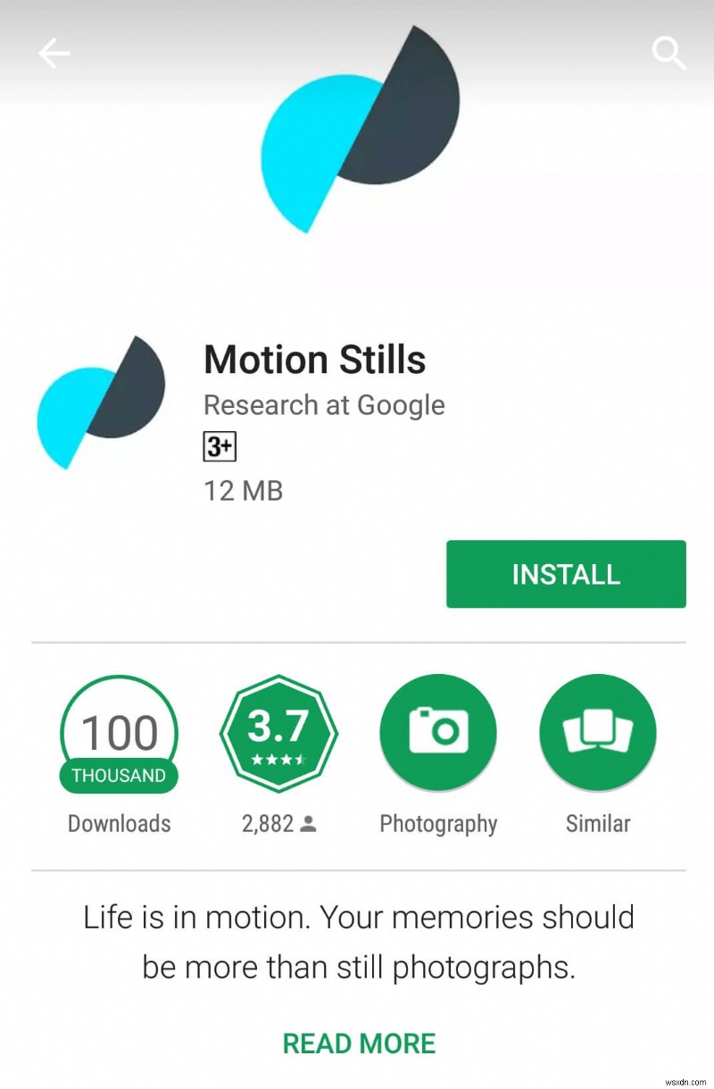 Google นำแอพ AR To Motion Stills