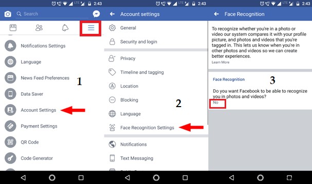จะปิดการจดจำใบหน้าจากบัญชี Facebook ได้อย่างไร