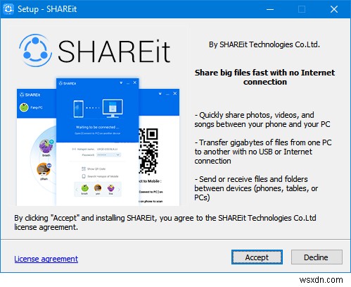 วิธีถ่ายโอนข้อมูล/ไฟล์ระหว่างแล็ปท็อปโดยใช้ SHAREit