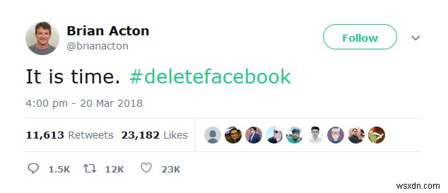 ยุติการขุดข้อมูล:#deletefacebook