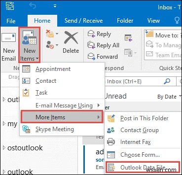 วิธีจัดการไฟล์ PST ใน Microsoft Outlook