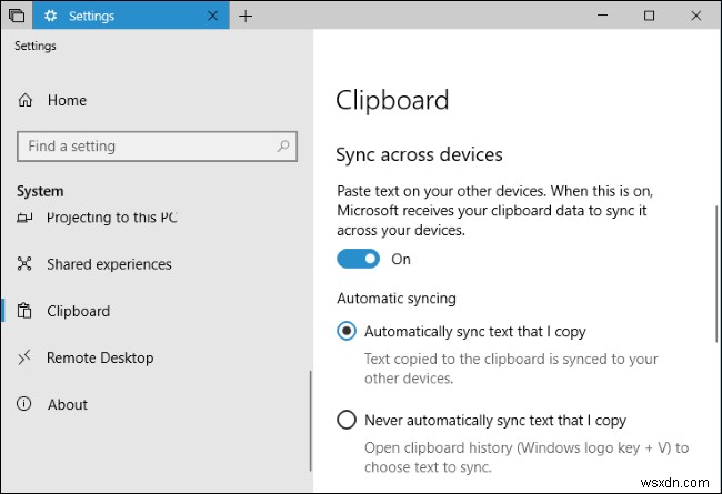 คำแนะนำฉบับย่อเกี่ยวกับการใช้คลิปบอร์ดใหม่ของ Windows 10