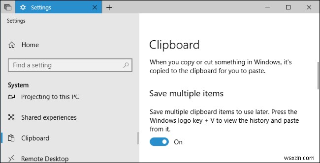 คำแนะนำฉบับย่อเกี่ยวกับการใช้คลิปบอร์ดใหม่ของ Windows 10