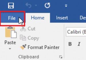 การเรียนรู้ MS Word:Backstage View ใน Word 2016