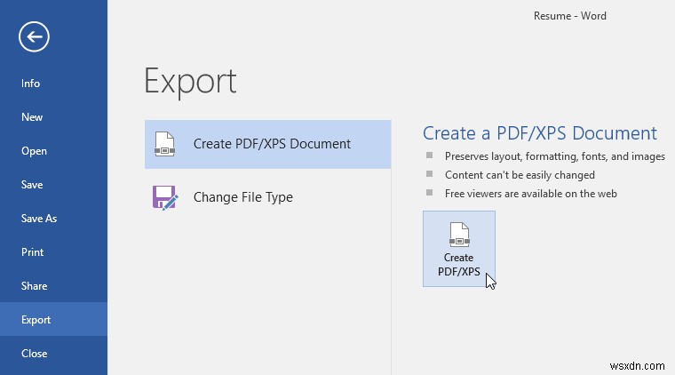 การเรียนรู้ MS Word:Backstage View ใน Word 2016