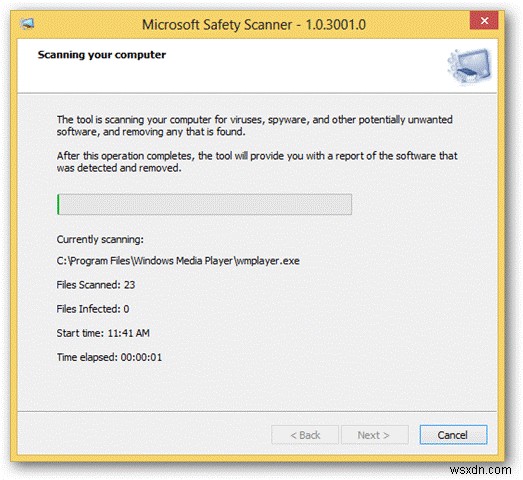 วิธีใช้ Microsoft Safety Scanner ใน Windows 8?