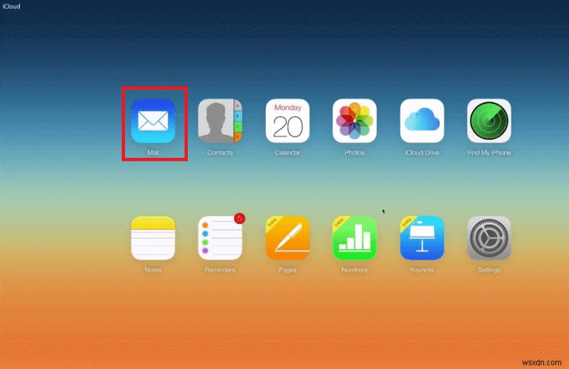 วิธีเข้าถึงอีเมล iCloud โดยใช้เว็บเบราว์เซอร์