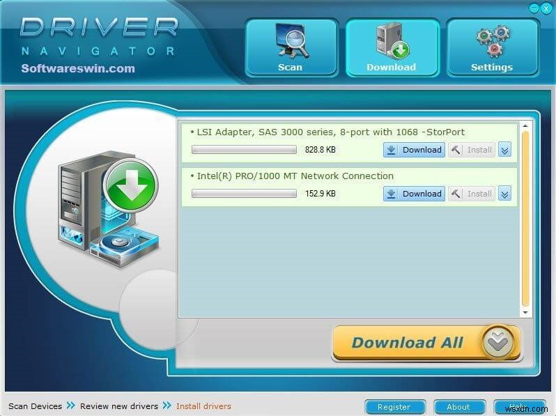 แก้ไขไดรเวอร์ที่ล้าสมัยด้วย Driver Navigator