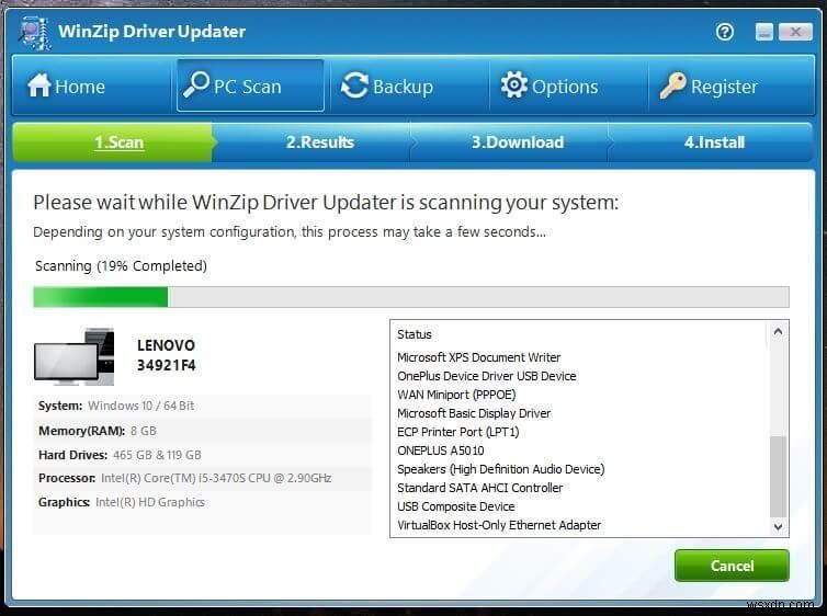 เติมพลังให้กับฮาร์ดแวร์ระบบของคุณด้วย WinZip Driver Updater