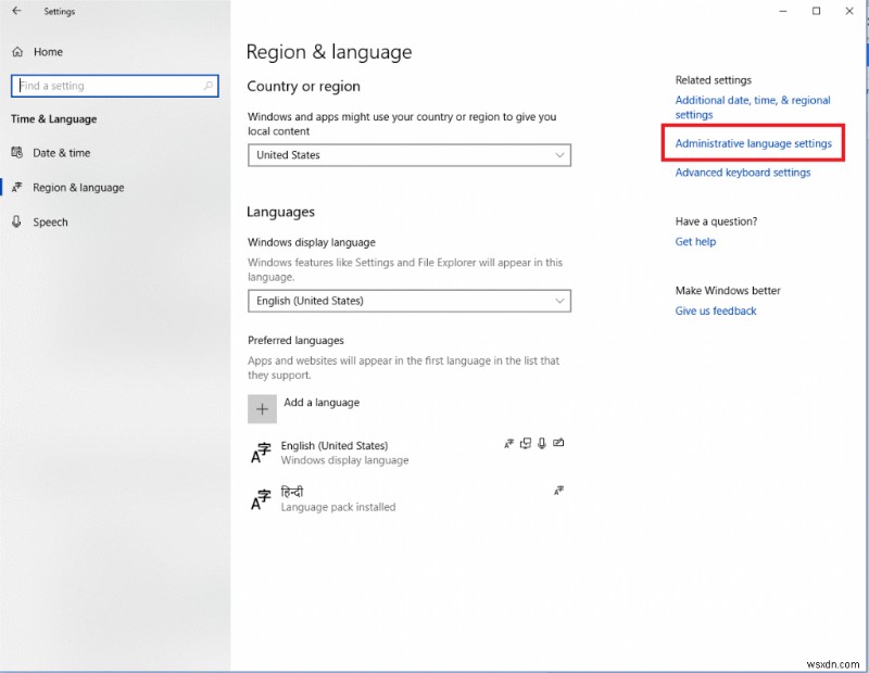 วิธีเปลี่ยนภาษาเริ่มต้นบน Windows 10?
