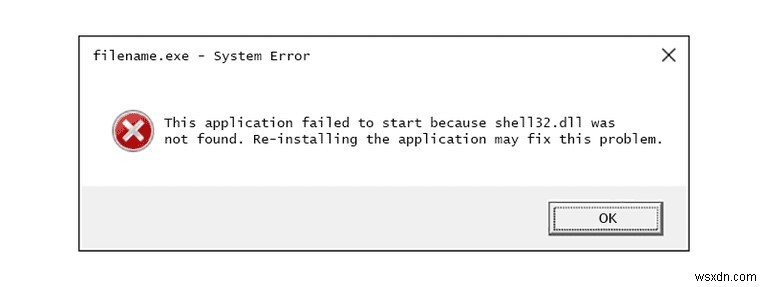วิธีแก้ไขข้อความแสดงข้อผิดพลาด Shell32 DLL ไม่พบ