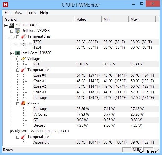 15 ซอฟต์แวร์ตรวจสอบอุณหภูมิ CPU ที่ดีที่สุดสำหรับ Windows 10, 7, 8 PC