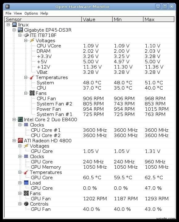 15 ซอฟต์แวร์ตรวจสอบอุณหภูมิ CPU ที่ดีที่สุดสำหรับ Windows 10, 7, 8 PC