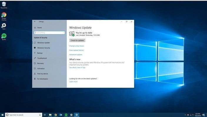 จะติดตั้งการอัปเดต Windows 10 เดือนตุลาคม 2018 ได้อย่างไร