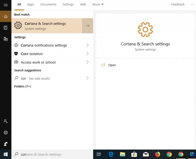 วิธีแก้ไข  Cortana ไม่ทำงาน  บน Windows 10