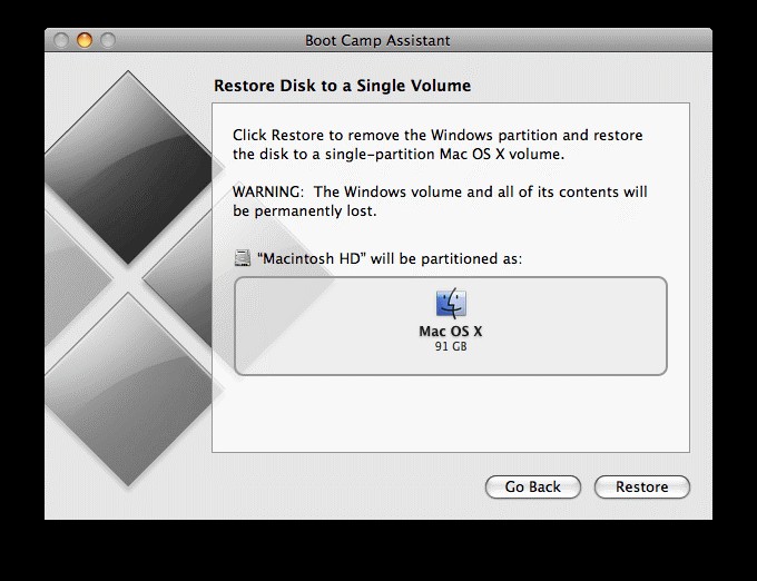จะลบพาร์ติชั่น Windows Boot Camp ออกจาก Mac ได้อย่างไร