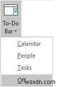 ขั้นตอนในการปรับแต่ง To-Do Bar ใน Outlook