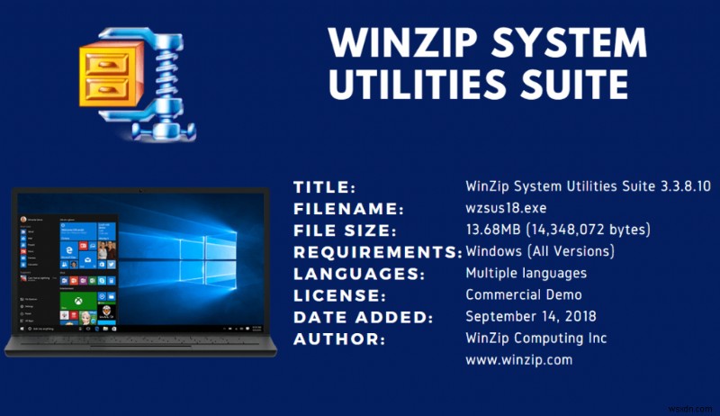 WinZip System Utilities Suite:One Stop Solution for All Your PC Needs