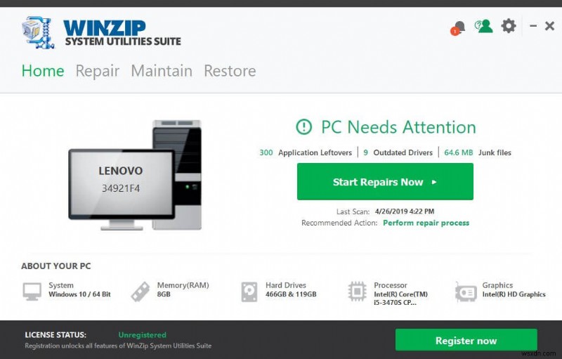 WinZip System Utilities Suite:One Stop Solution for All Your PC Needs