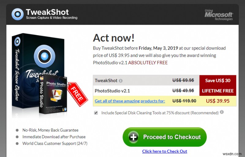 TweakShot:ซอฟต์แวร์จับภาพหน้าจอและบันทึกวิดีโอที่ดีที่สุด