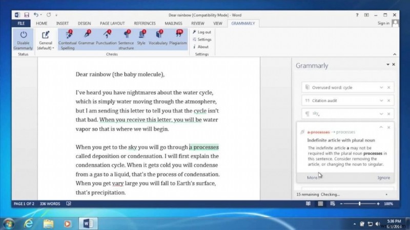 วิธีเพิ่มไวยากรณ์ใน MS Word และ Outlook – 2022