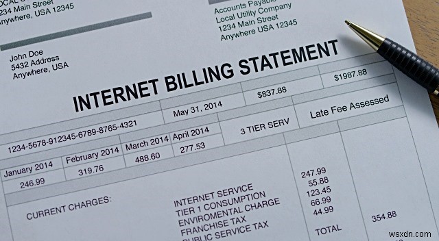 วิธีที่ผู้อยู่อาศัยในสหรัฐอเมริกาสามารถตรวจสอบค่าใช้จ่ายทางอินเทอร์เน็ตที่เกินมา
