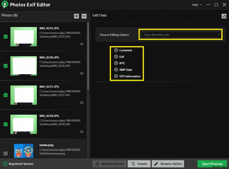 วิธีแก้ไขข้อมูลเมตาของภาพ RAW EXIF ​​เป็นชุดใน Windows