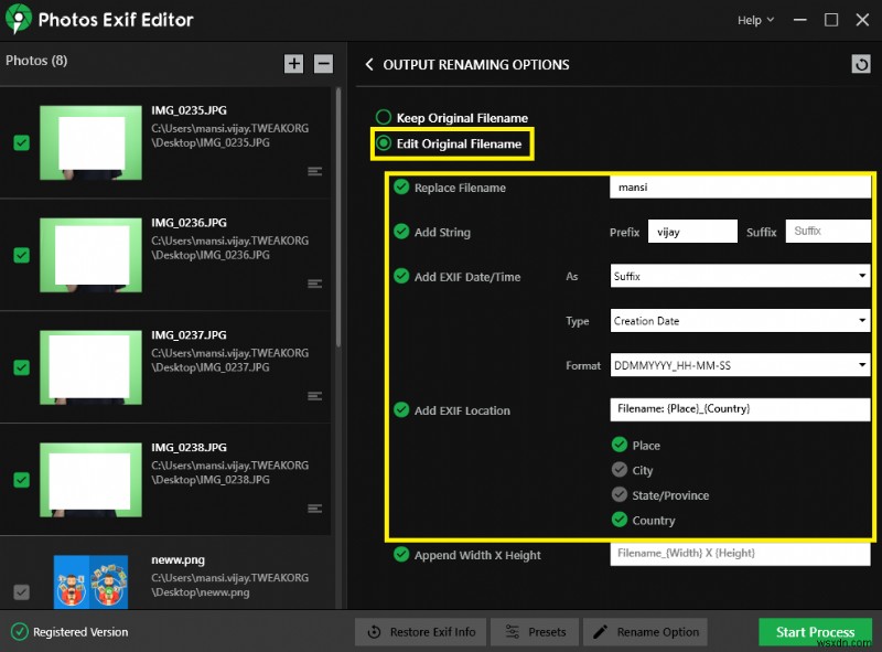 วิธีแก้ไขข้อมูลเมตาของภาพ RAW EXIF ​​เป็นชุดใน Windows