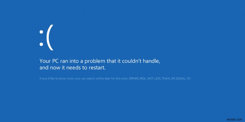 แก้ไขข้อผิดพลาด Blue Screen of Death (BSoD) ใน Windows 8
