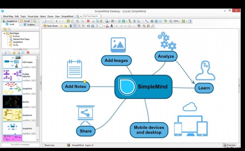 ทุกอย่างเกี่ยวกับ Mind Mapping และซอฟต์แวร์สำหรับ Windows