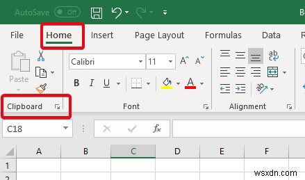 วิธีล้างคลิปบอร์ดใน Microsoft Excel