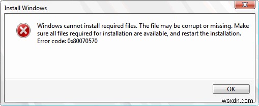 ข้อผิดพลาด 0x80070570 – คืออะไร &ฉันจะแก้ไขได้อย่างไร