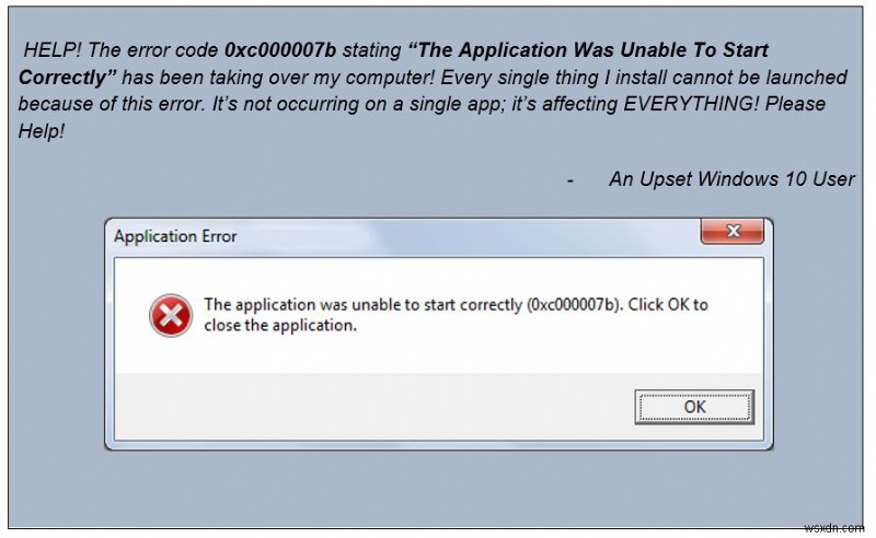 การแก้ไขข้อผิดพลาด “แอปพลิเคชันไม่สามารถเริ่มทำงานอย่างถูกต้อง 0xc000007b” ใน Windows 10/7!