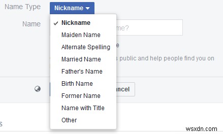 วิธีเปลี่ยนชื่อบน Facebook
