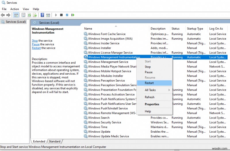 วิธีแก้ไขการใช้งาน CPU สูงของโฮสต์ผู้ให้บริการ WMI ใน Windows 10