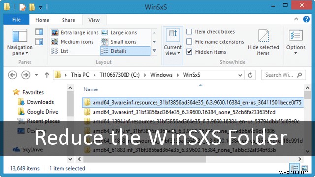 วิธีดำเนินการล้าง WinSxS เพื่อเพิ่มพื้นที่ว่างบน Windows 10