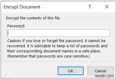 วิธีป้องกันไฟล์ Excel ด้วยรหัสผ่าน
