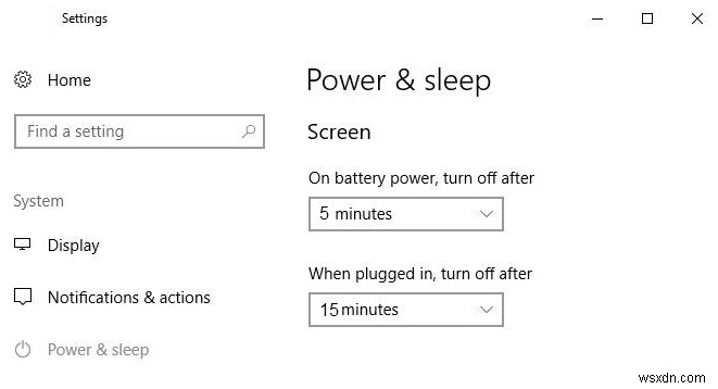 วิธีปิดหน้าจออัตโนมัติใน Windows 10?