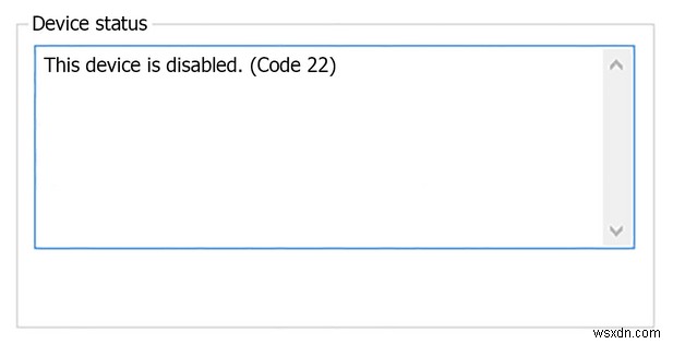 วิธีแก้ไขข้อผิดพลาด “อุปกรณ์นี้ถูกปิดใช้งาน” (รหัส 22) ใน Windows 10