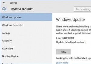 วิธีแก้ไข Windows Update Error 0x80240034