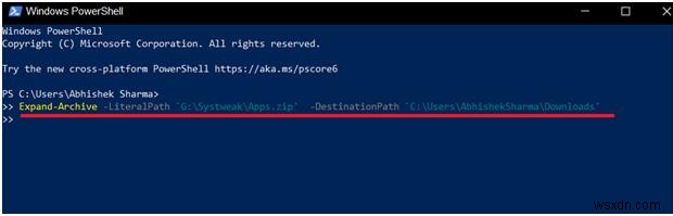 วิธีการ Zip/Unzip ไฟล์โดยใช้ Powershell บน Windows 10