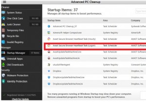 วิธีหยุดเบราว์เซอร์ Avast จากการเปิดเมื่อเริ่มต้นใช้งาน