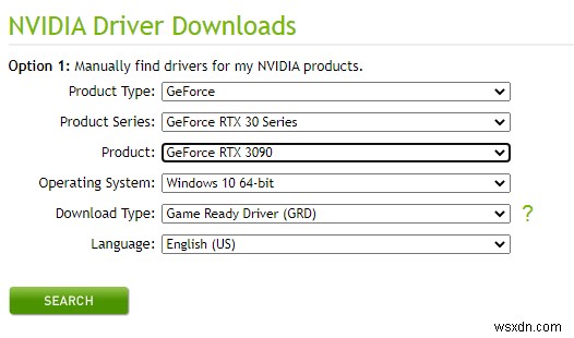 วิธีดาวน์โหลดไดรเวอร์ GeForce RTX 3090 สำหรับ Windows