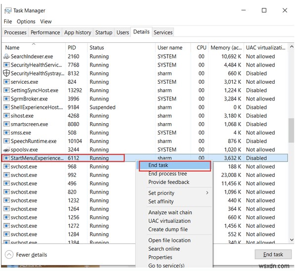 StartMenuExperienceHost.exe ใน Windows 10 คืออะไร และจะปิดการใช้งานได้อย่างไร